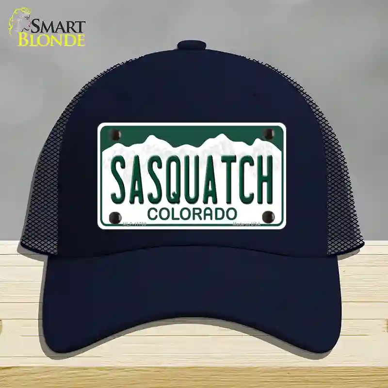 HAT16-MLP-11700 Sasquatch Colorado Novelty License Plate Hat, Mesh - Navy
