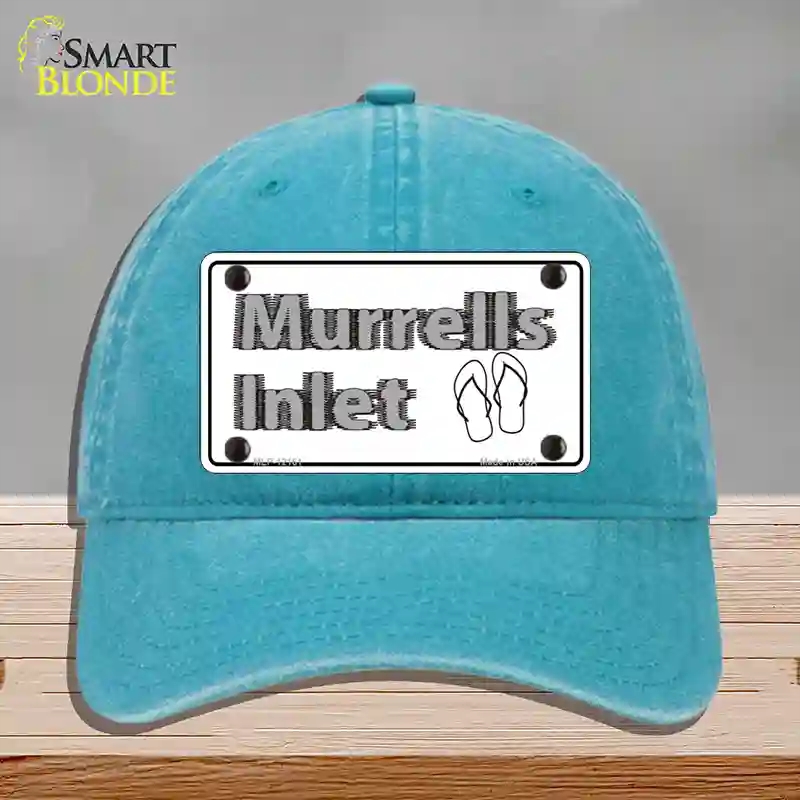 HAT10-MLP-12161 Murrells Inlet SC Novelty License Plate Hat, Unconstructed Cotton - Lake Blue