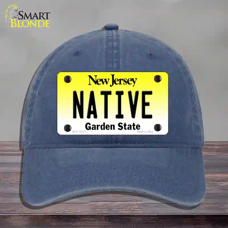 HAT11-MLP-10173 Native   Jersey Novelty License Plate Hat, Unconstructed Cotton - Navy