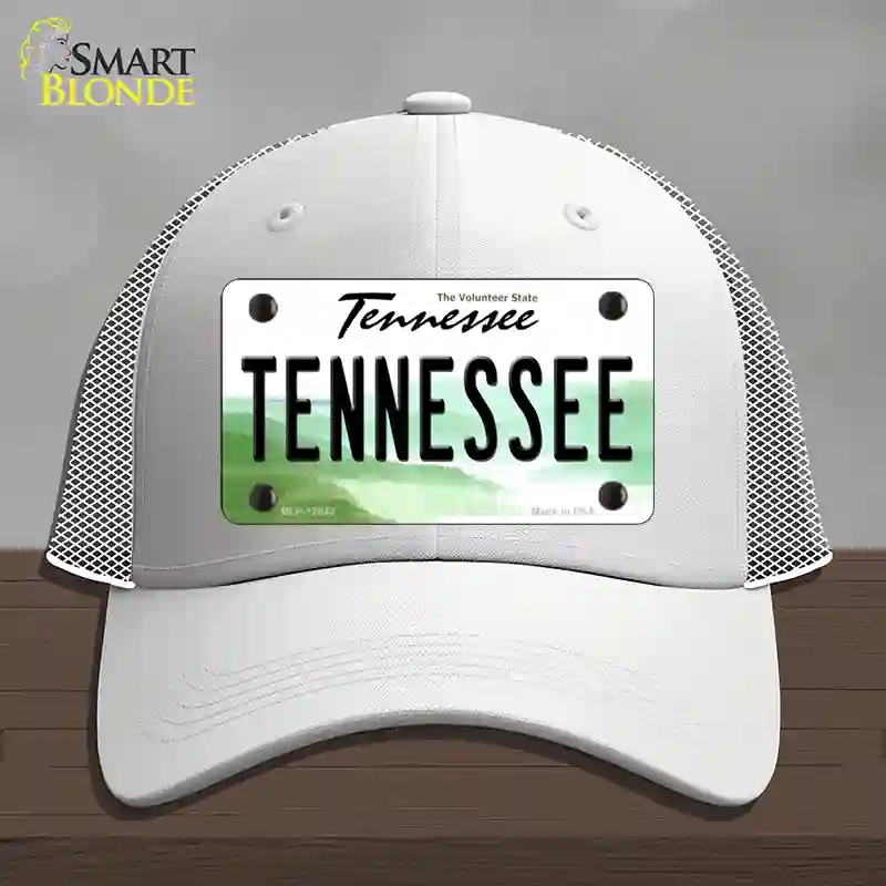 HAT19-MLP-12042 Tennessee Volunteer State Novelty License Plate Hat, Mesh - White