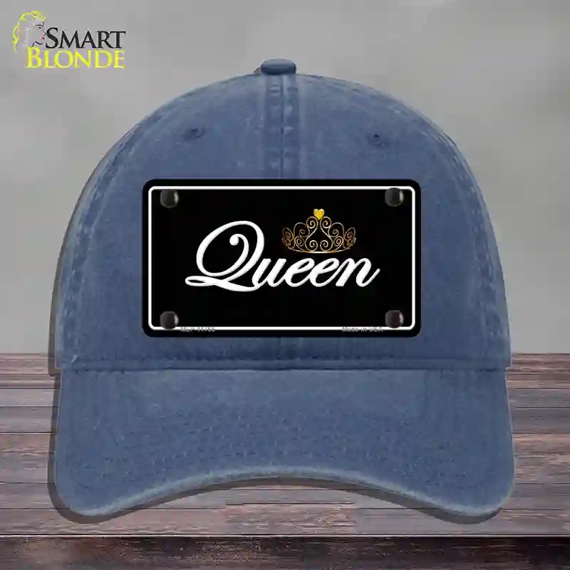 HAT11-MLP-11766 Queen Novelty License Plate Hat, Unconstructed Cotton - Navy