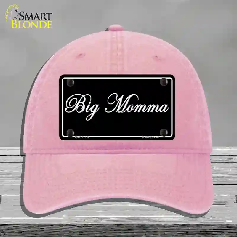 HAT12-MLP-11702 Big Momma Novelty License Plate Hat, Unconstructed Cotton - Pink