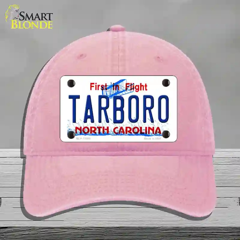 HAT12-MLP-11844 Tarboro North Carolina Novelty License Plate Hat, Unconstructed Cotton - Pink
