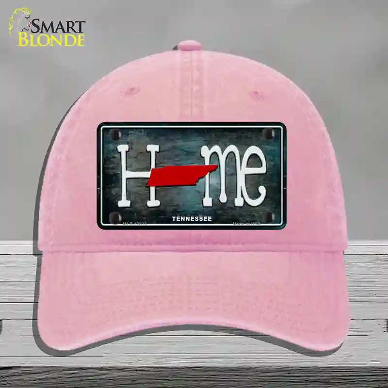 HAT12-MLP-12033 Tennessee Home State Outline Novelty License Plate Hat, Unconstructed Cotton - Pink