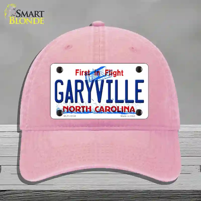 HAT12-MLP-12126 Garyville North Carolina State Novelty License Plate Hat, Unconstructed Cotton - Pink