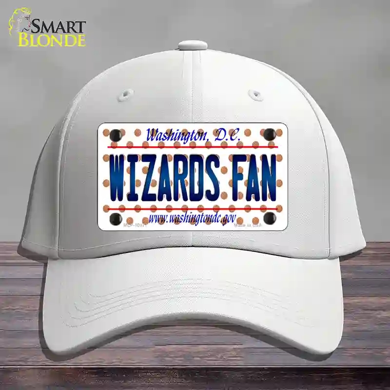 HAT21-MLP-10877 Wizards Fan Washington DC Novelty License Plate Hat, Cotton - White