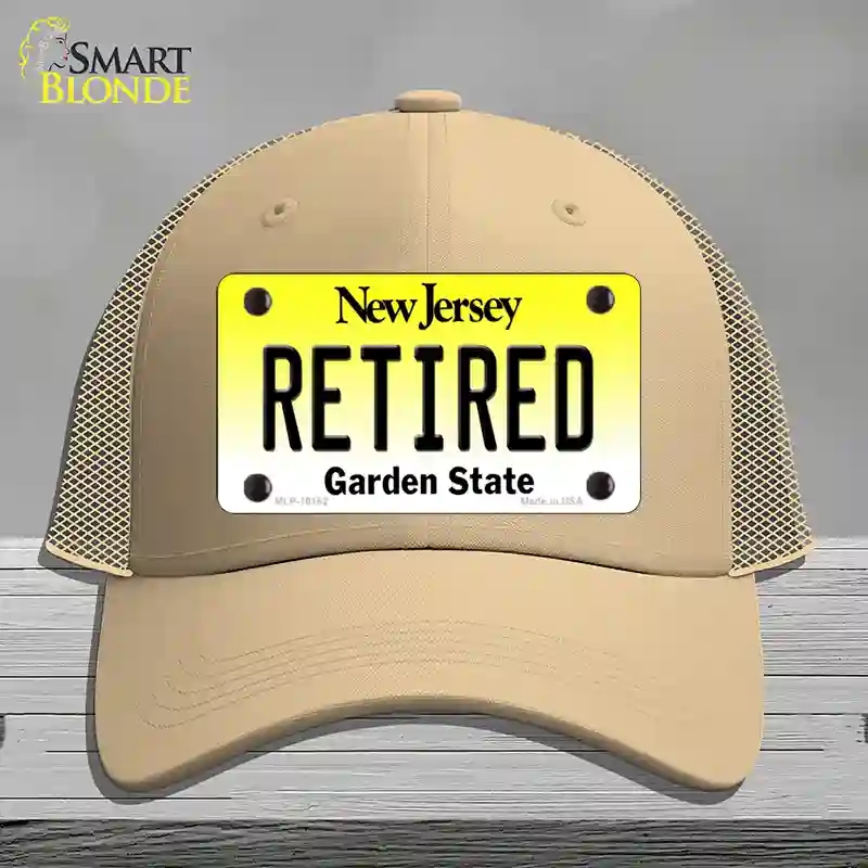 HAT15-MLP-10162 Retired   Jersey Novelty License Plate Hat, Mesh - Khaki