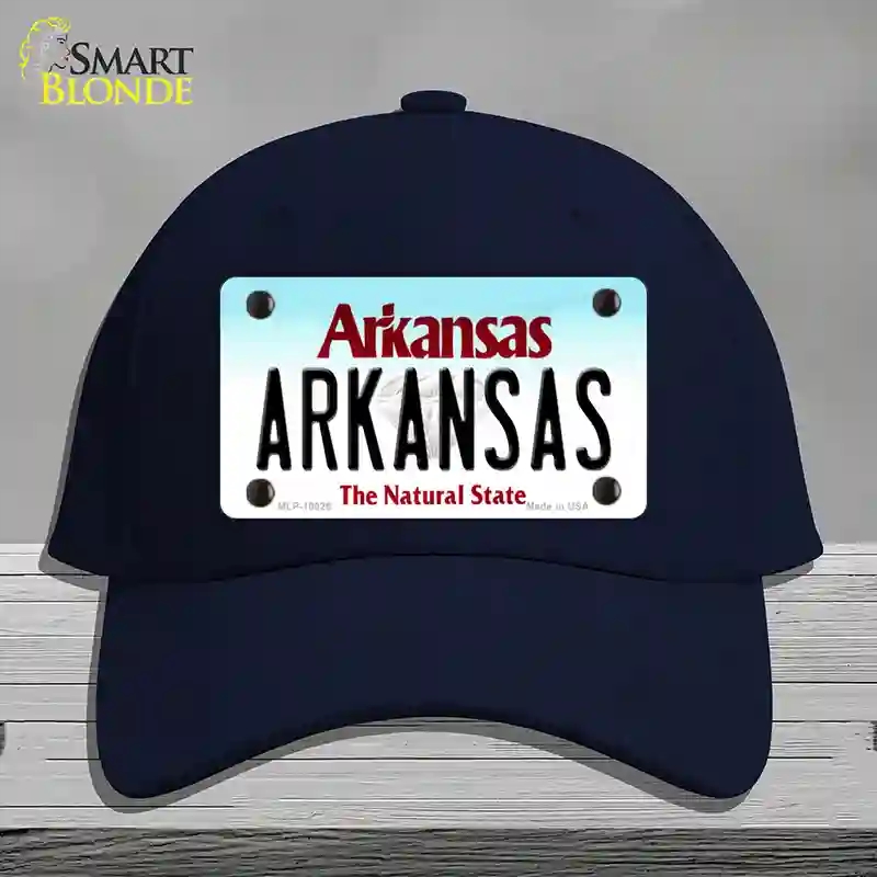 HAT20-MLP-10025 Arkansas Diamond Novelty License Plate Hat, Cotton - Navy