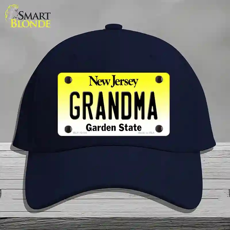 HAT20-MLP-10160 Grandma   Jersey Novelty License Plate Hat, Cotton - Navy