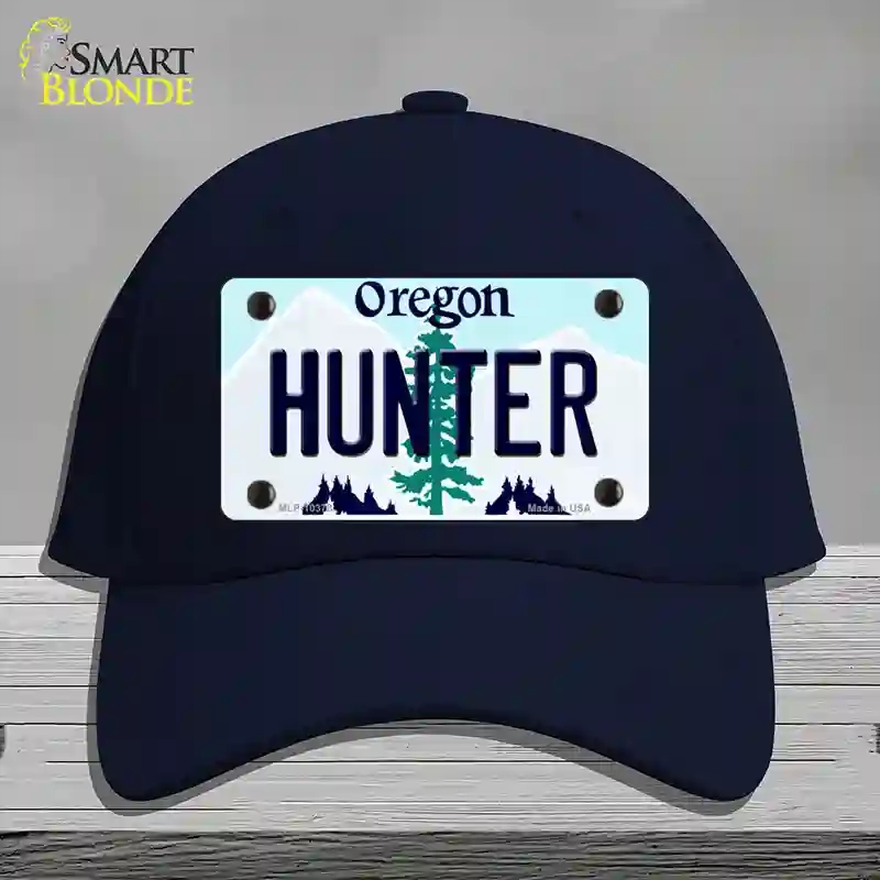 HAT20-MLP-10378 Hunter Oregon Novelty License Plate Hat, Cotton - Navy