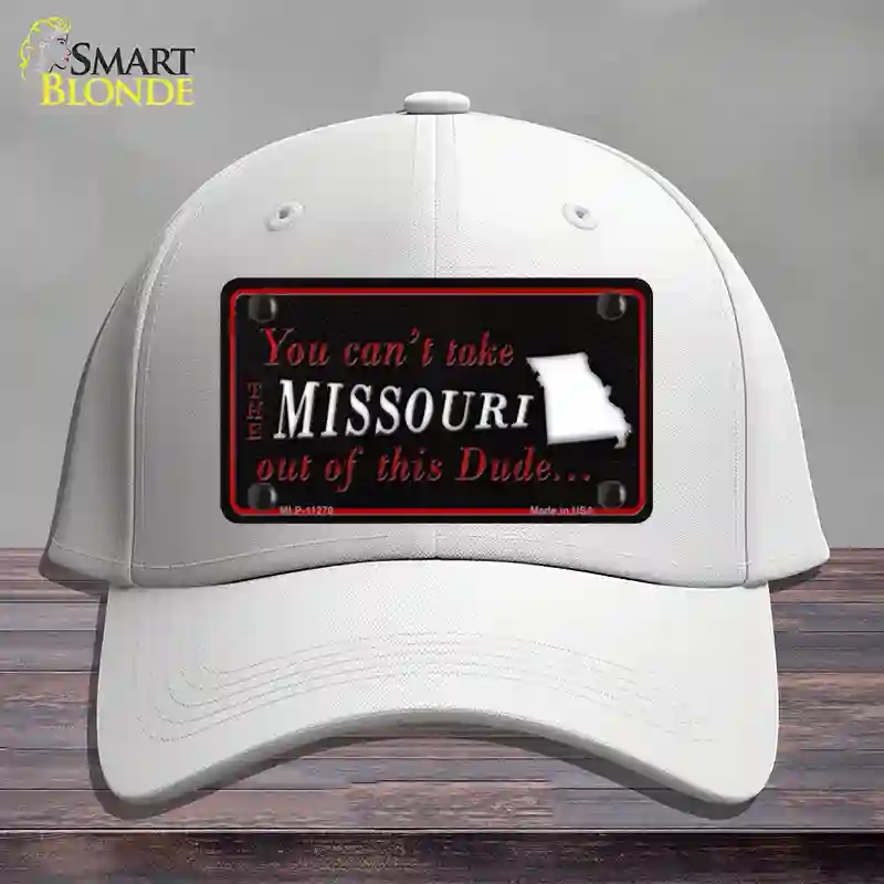 HAT21-MLP-11279 Missouri Dude Novelty License Plate Hat, Cotton - White