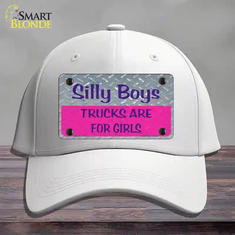 HAT21-MLP-1134 Silly Boys Novelty License Plate Hat, Cotton - White