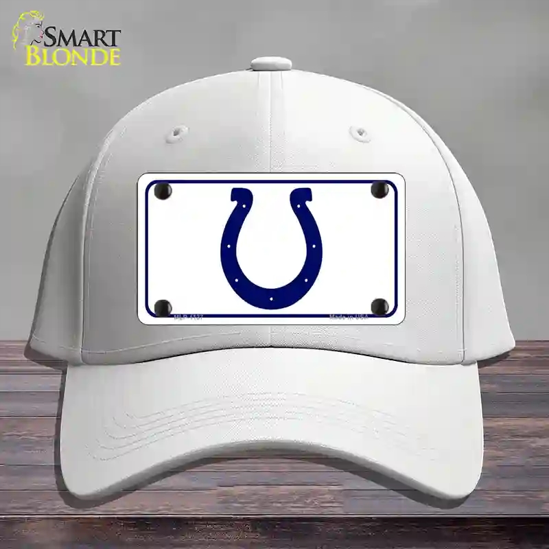 HAT21-MLP-1137 Horseshoe Novelty License Plate Hat, Cotton - White
