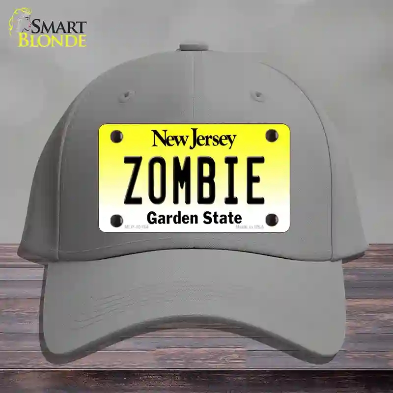 HAT23-MLP-10164 Zombie   Jersey Novelty License Plate Hat, Cotton - Gray