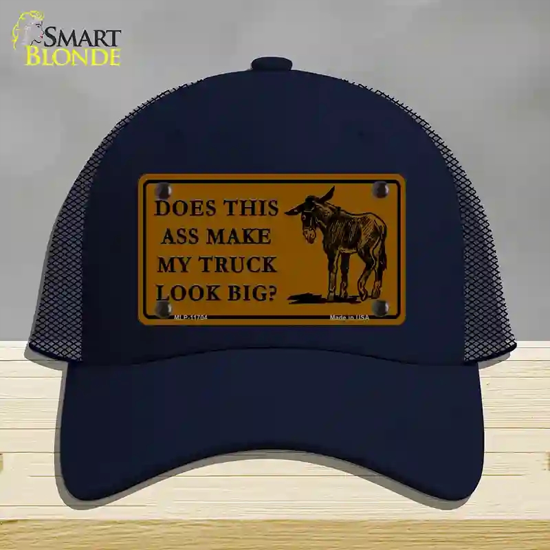 HAT16-MLP-11704 Does This Ass Novelty License Plate Hat, Mesh - Navy