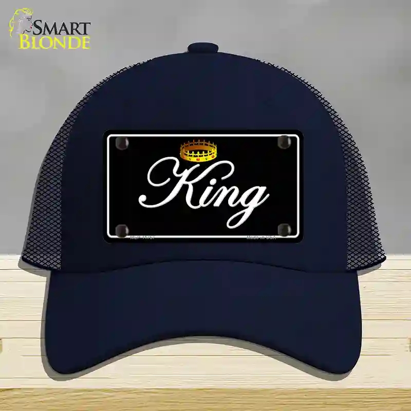 HAT16-MLP-11767 King Novelty License Plate Hat, Mesh - Navy