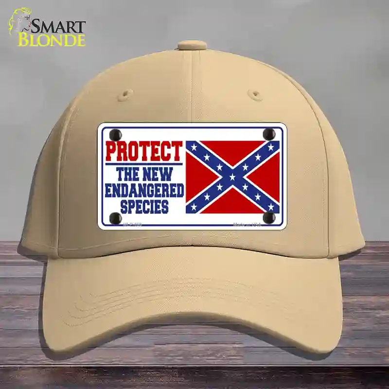 HAT22-MLP-050   Endangered Species Novelty License Plate Hat, Cotton - Khaki