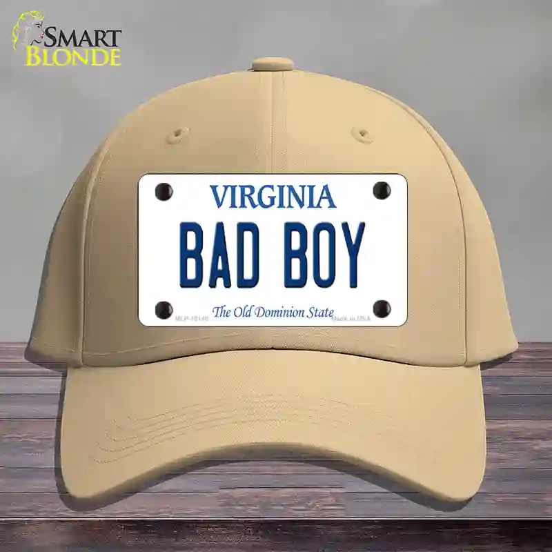 HAT22-MLP-10140 Bad Boy Virginia Novelty License Plate Hat, Cotton - Khaki