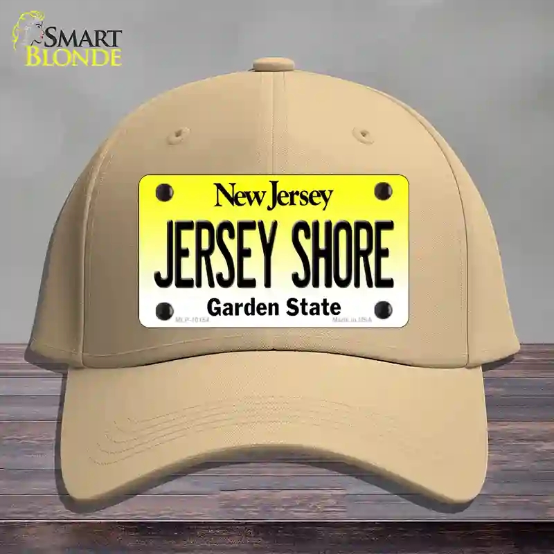 HAT22-MLP-10154 Jersey Shore   Jersey Novelty License Plate Hat, Cotton - Khaki