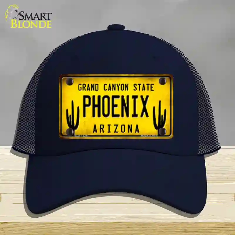 HAT16-MLP-12311 Arizona Phoenix Novelty License Plate Hat, Mesh - Navy