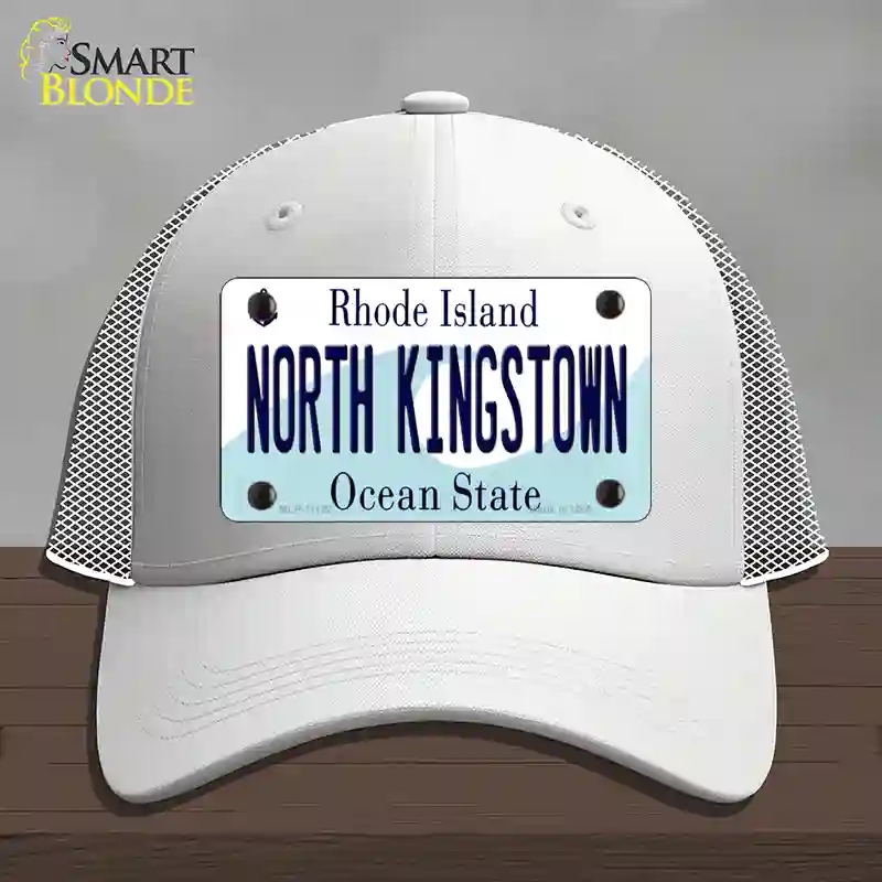 HAT19-MLP-11192 North Kingstown Rhode Island State Novelty License Plate Hat, Mesh - White