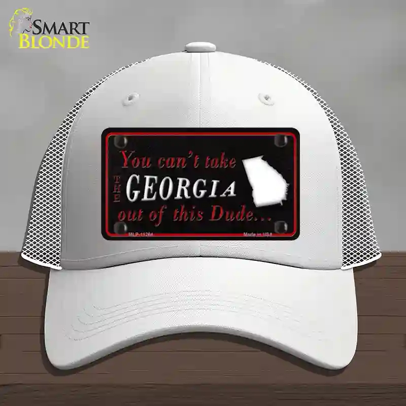 HAT19-MLP-11264 Georgia Dude Novelty License Plate Hat, Mesh - White
