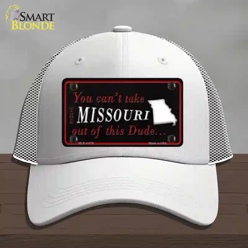 HAT19-MLP-11279 Missouri Dude Novelty License Plate Hat, Mesh - White