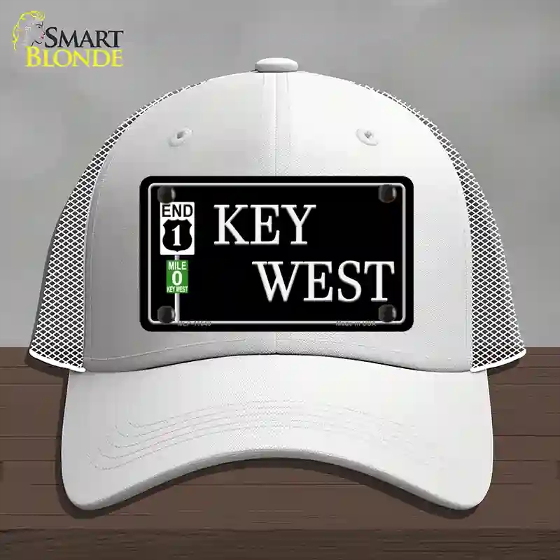 HAT19-MLP-11649 Key West Highway Novelty License Plate Hat Sign, Mesh - White
