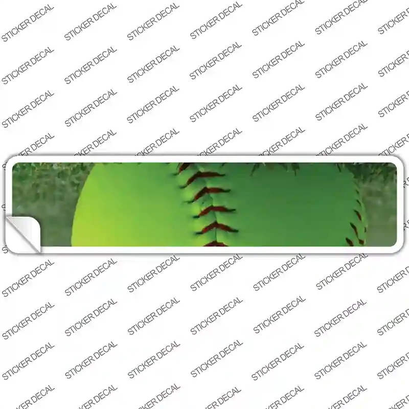 K-1822s-XL Softball Threads Novelty Narrow Sticker Decal, Extra Large