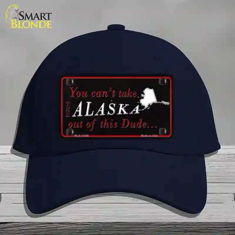 HAT20-MLP-11256 Alaska Dude Novelty License Plate Hat, Cotton - Navy