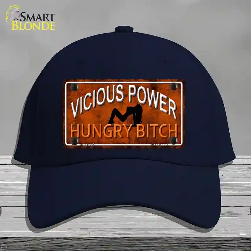 HAT20-MLP-11665 Vicious Power Novelty License Plate Hat, Cotton - Navy