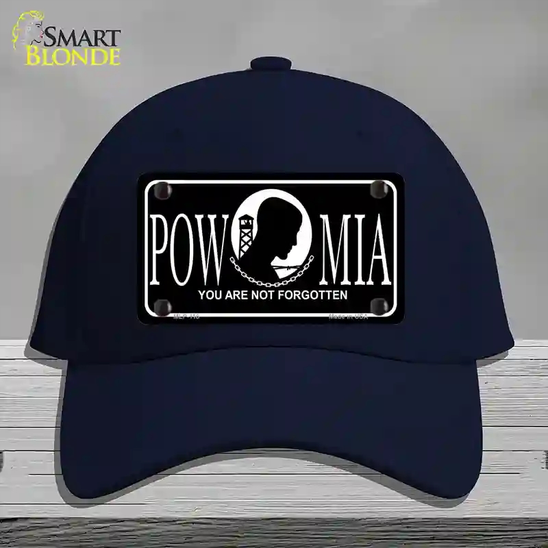 HAT20-MLP-118 POW-MIA Novelty License Plate Hat, Cotton - Navy