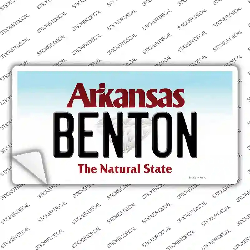 LP-10033s-L Benton Arkansas Novelty Sticker Decal, Large