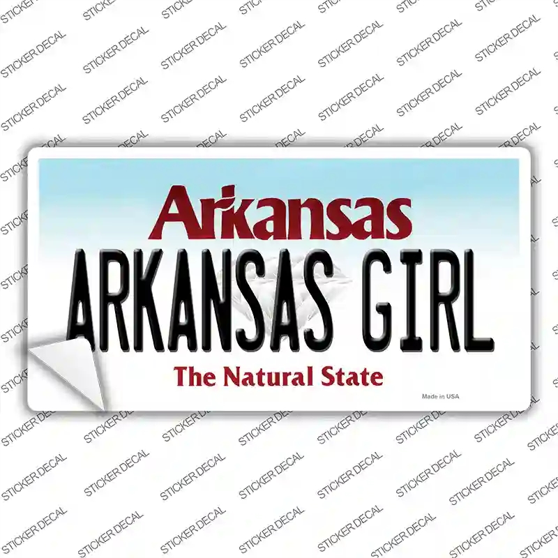 LP-10040s-S Arkansas Girl Novelty Sticker Decal, Small