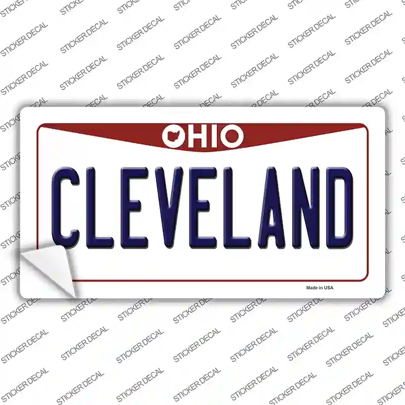 LP-10067s-L Cleveland Ohio Novelty Sticker Decal, Large