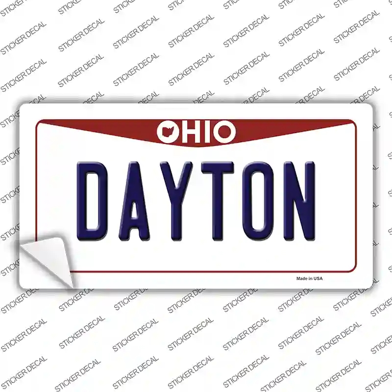 LP-10071s-L Dayton Ohio Novelty Sticker Decal, Large