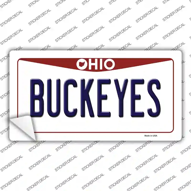LP-10074s-L Buckeyes Ohio Novelty Sticker Decal, Large