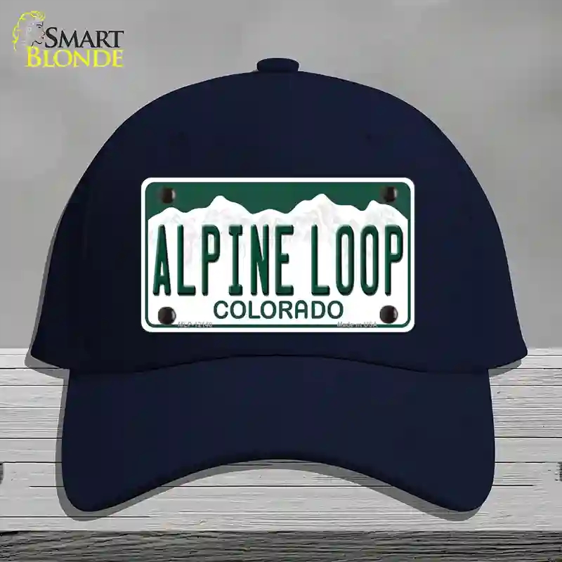 HAT20-MLP-12148 Alpine Loop Colorado Novelty License Plate Hat, Cotton - Navy