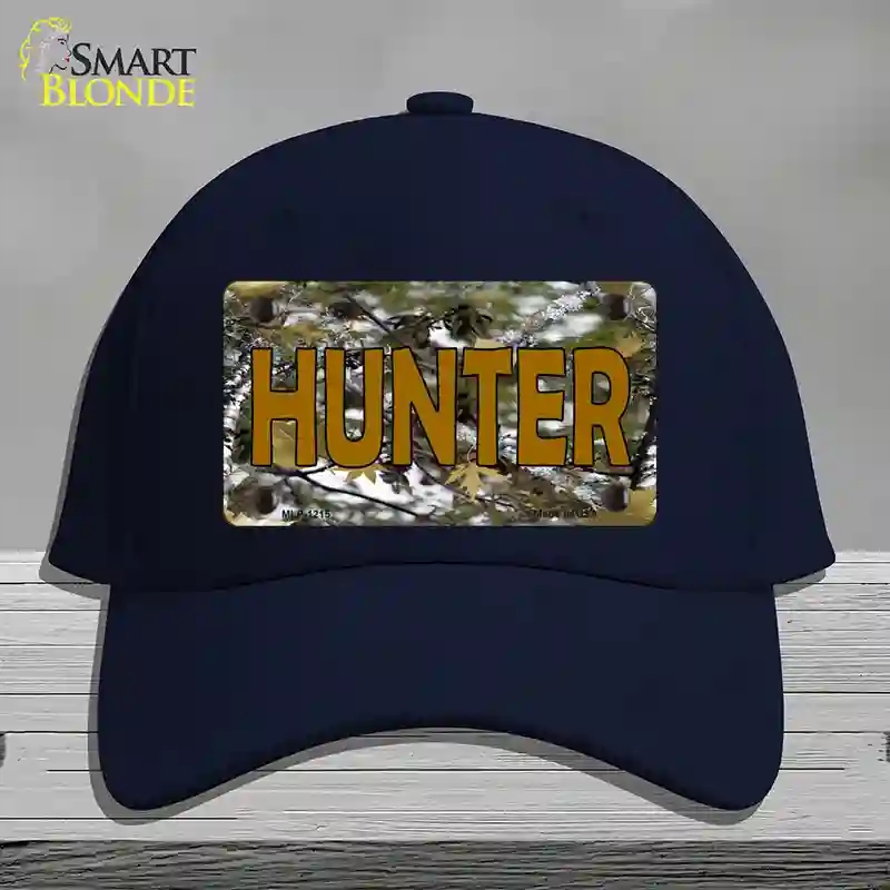 HAT20-MLP-1215 Hunter Camouflage Novelty License Plate Hat, Cotton - Navy