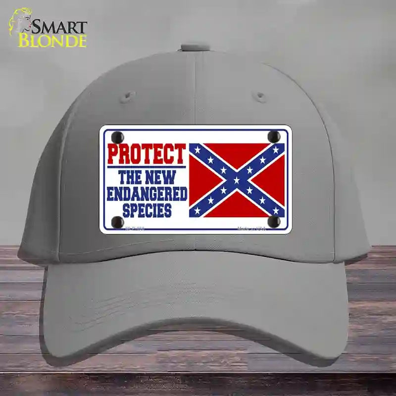 HAT23-MLP-050   Endangered Species Novelty License Plate Hat, Cotton - Gray