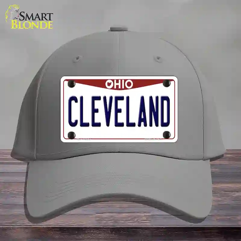 HAT23-MLP-10067 Cleveland Ohio Novelty License Plate Hat, Cotton - Gray