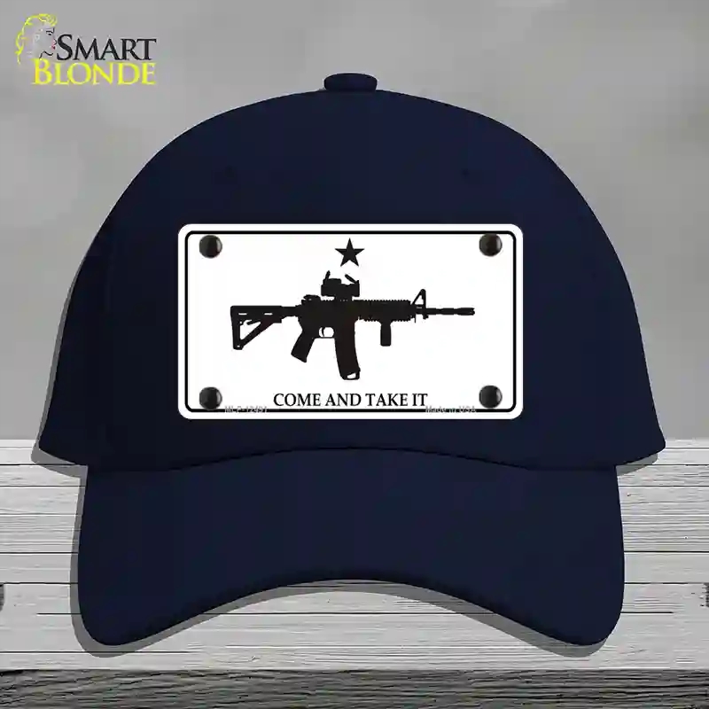 HAT20-MLP-12491 Come & Take It Novelty License Plate Hat, Cotton - Navy