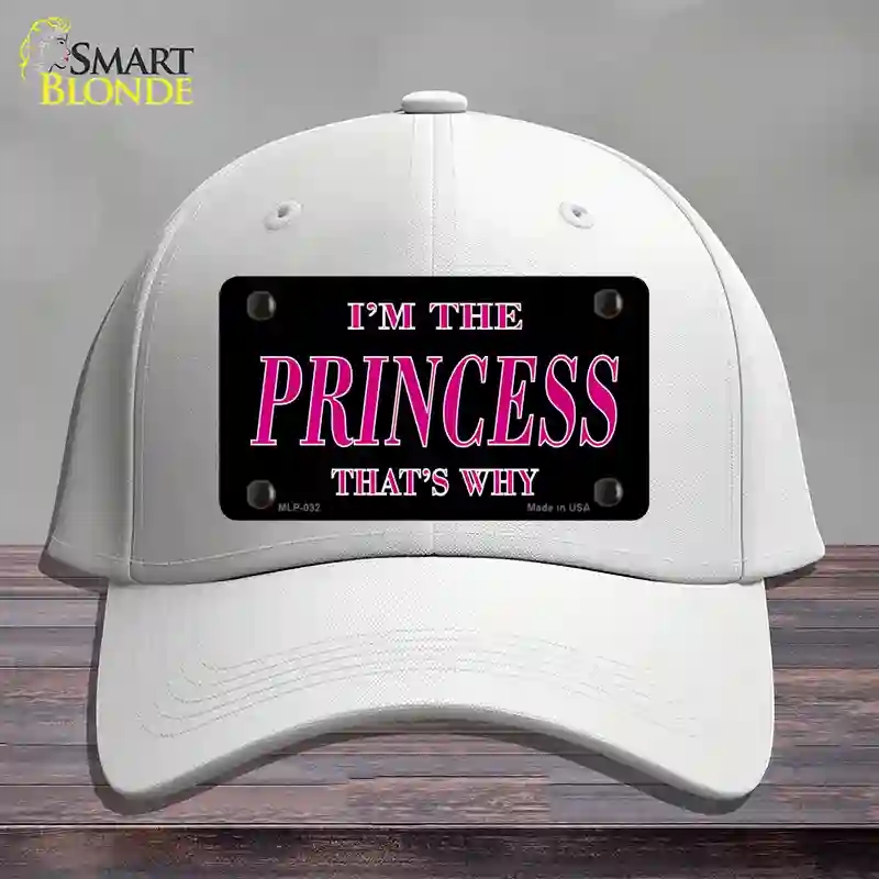 HAT21-MLP-032 Princess Thats Why Novelty License Plate Hat, Cotton - White