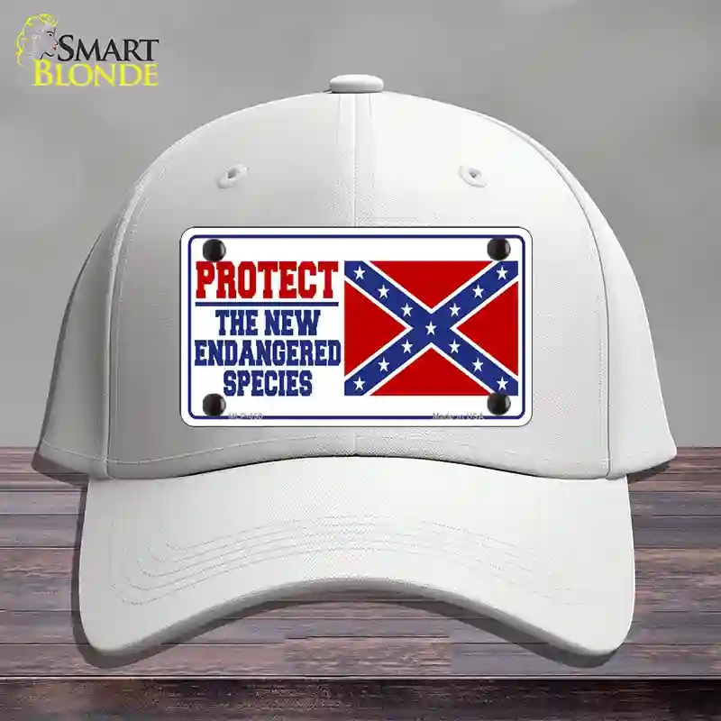 HAT21-MLP-050   Endangered Species Novelty License Plate Hat, Cotton - White
