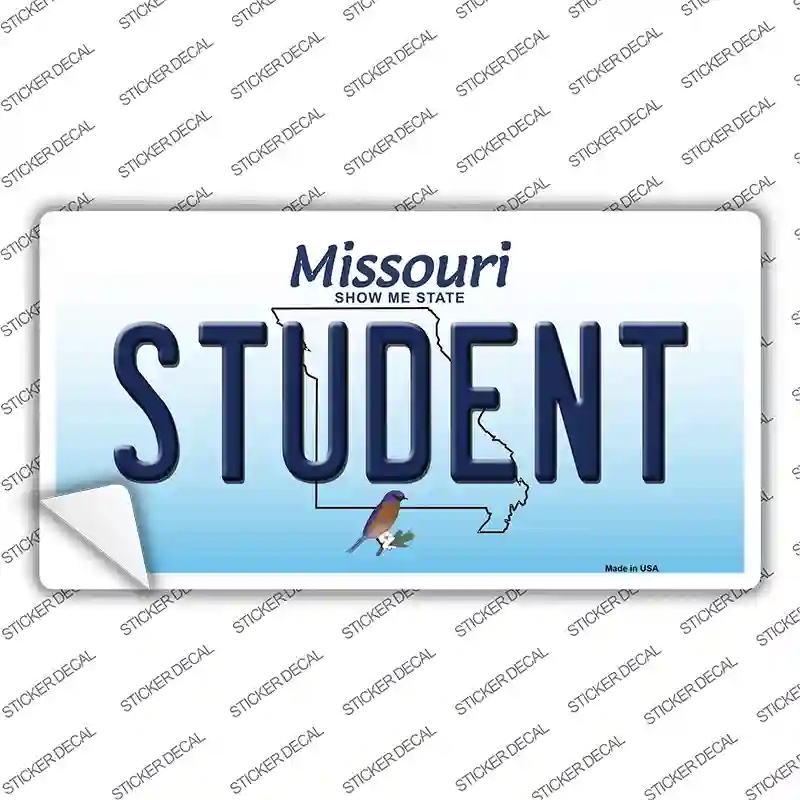 LP-10258s-XL Student Missouri Novelty Sticker Decal, Extra Large