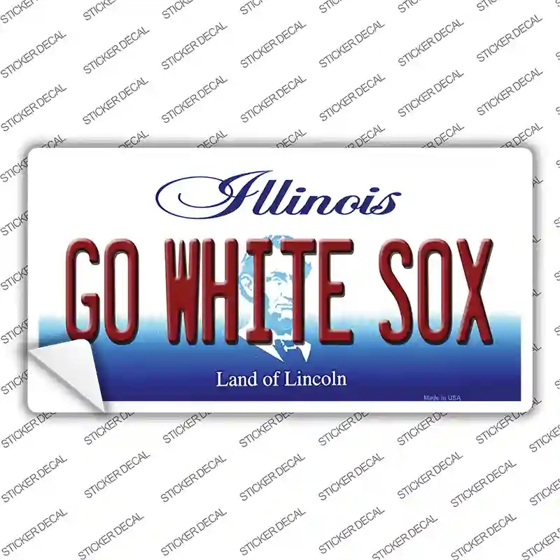 LP-10294s-XL Go White Sox Illinois Novelty Sticker Decal, Extra Large