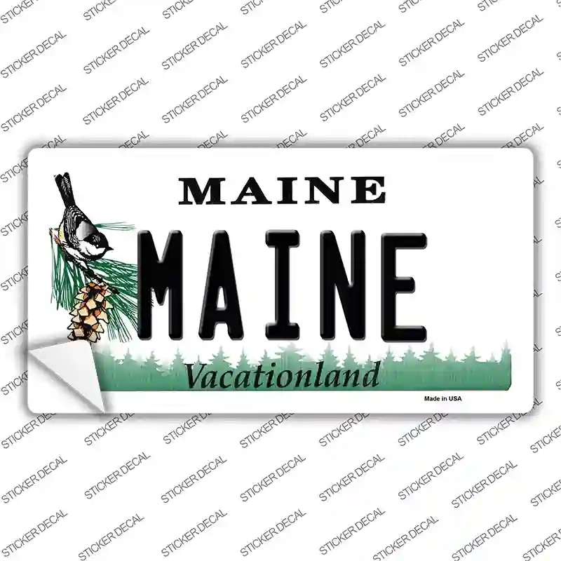 LP-10383s-L Maine Novelty Sticker Decal, Large