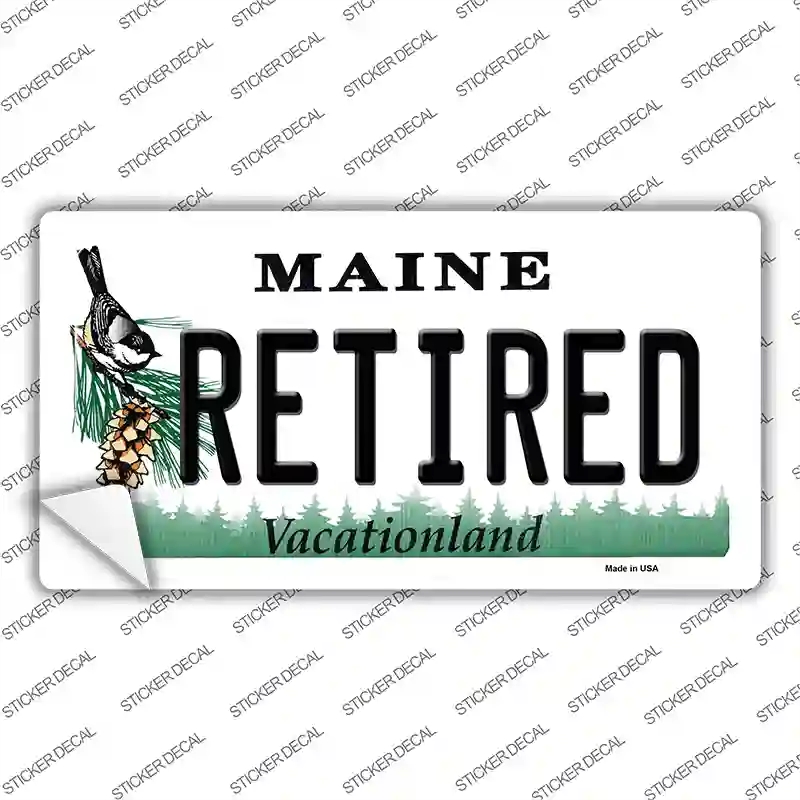 LP-10405s-S Retired Maine Novelty Sticker Decal, Small