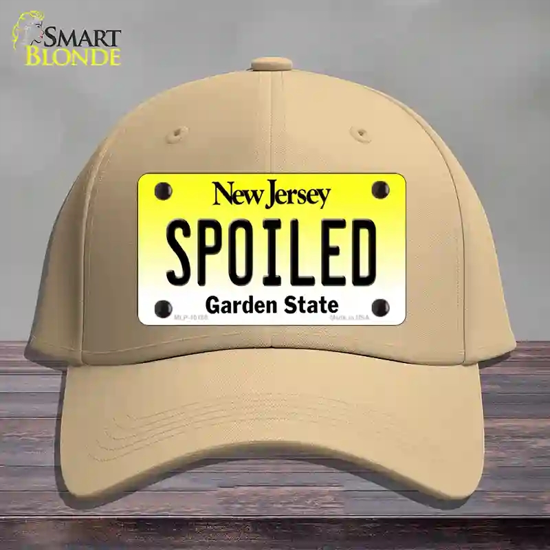 HAT22-MLP-10165 Spoiled   Jersey Novelty License Plate Hat, Cotton - Khaki