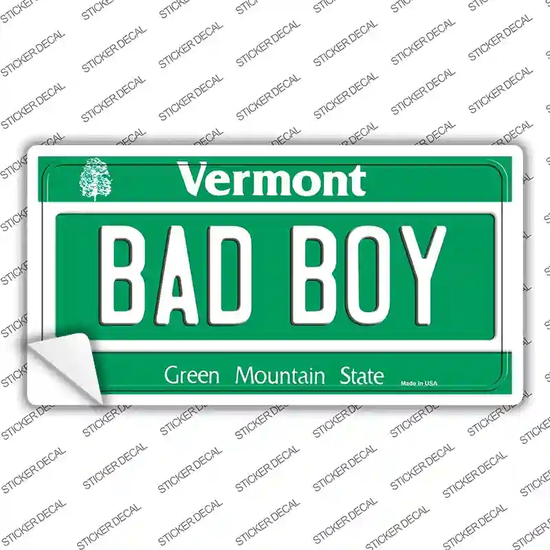 LP-10697s-L Bad Boy Vermont Novelty Sticker Decal, Large
